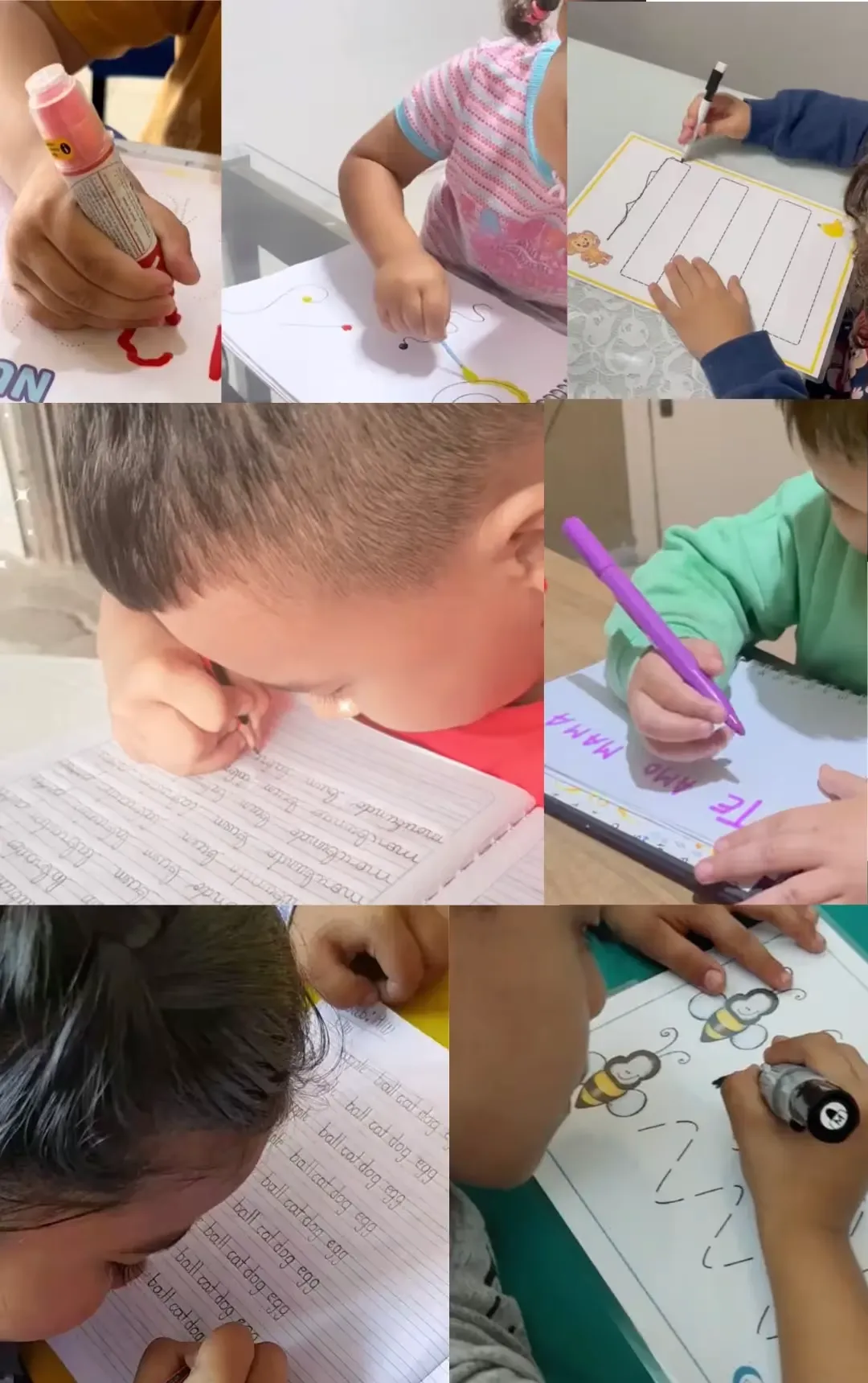 Crianças usando o método Destrava Leitura Kids