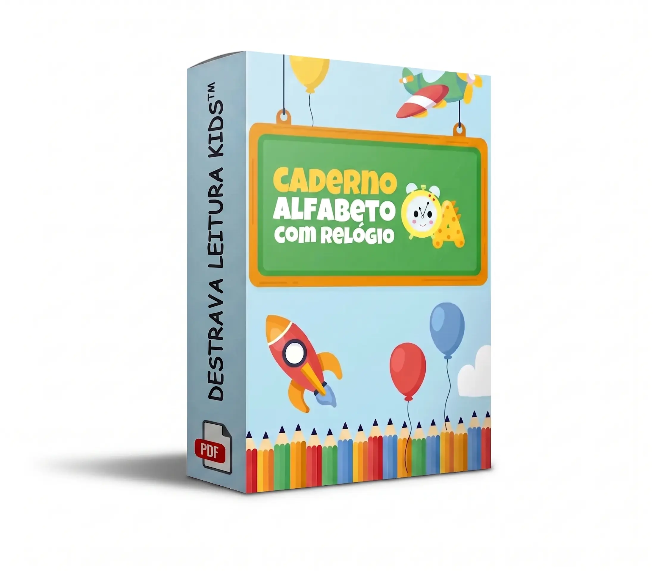Caderno Alfabeto com Relógio